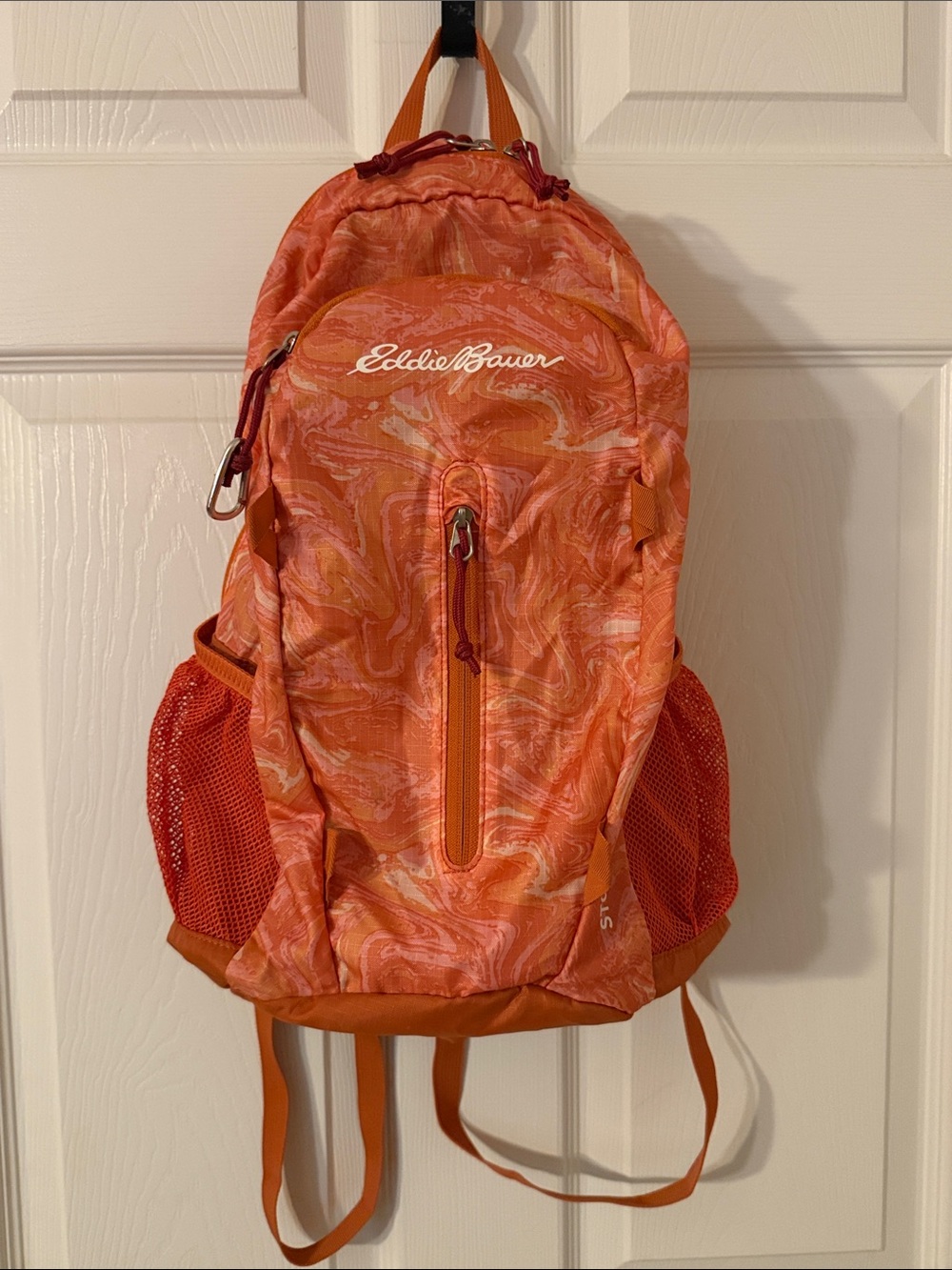 Eddie Bauer Orange Marble-Print Men's Daypack